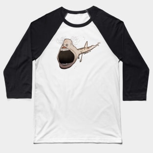 Basking Shark Man Baseball T-Shirt